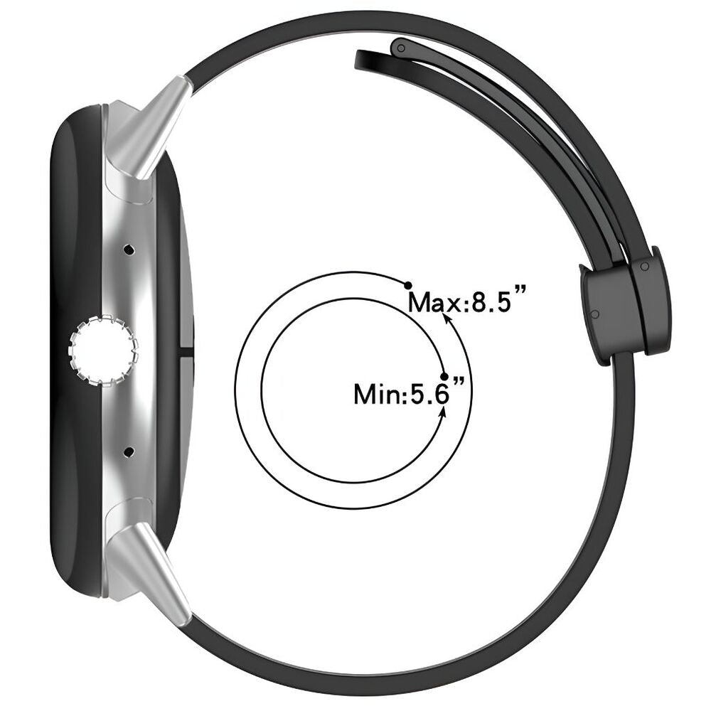 Nemoris Magnetisches Silikon-Sport Armband für Google Pixel Watch