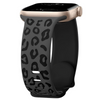 Obvius Silikon Armband mit eingraviertem Leoparden-Muster