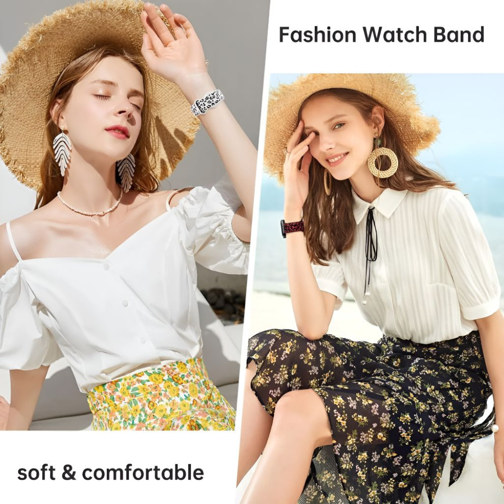 Obvius Silikon Armband mit eingraviertem Leoparden-Muster