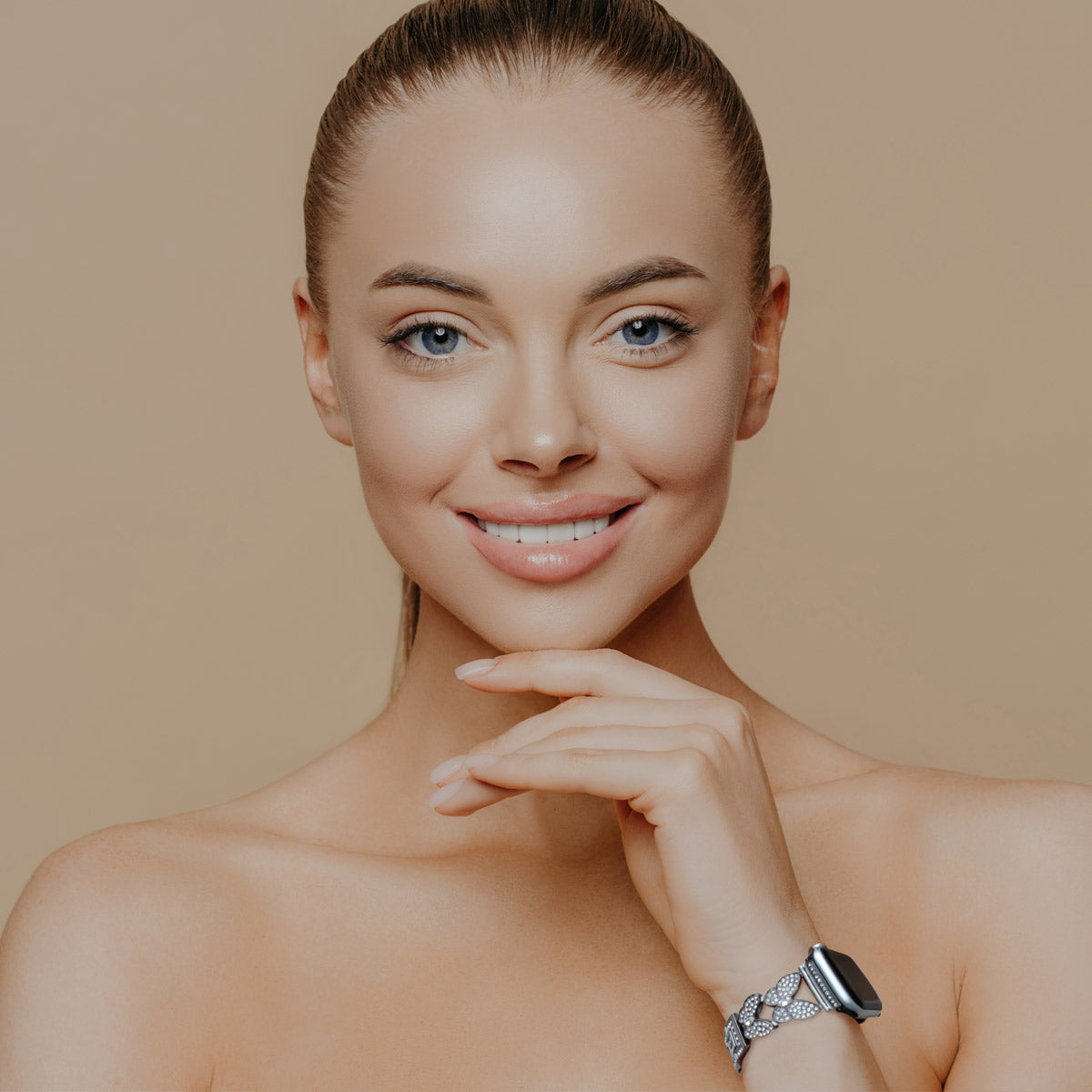 Amabilis Diamant-Schmetterlingsarmband aus Edelstahl