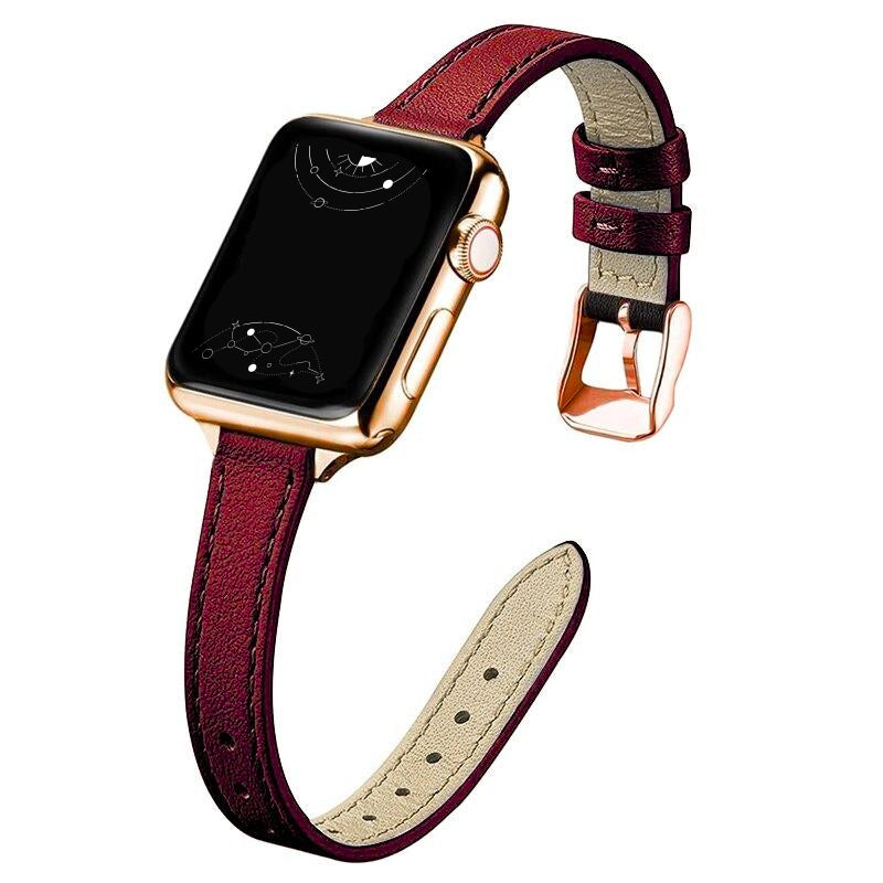 Aurum Schlankes echtes Lederarmband