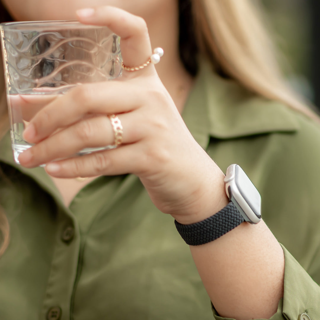 Agnovi Geflochtenes Elastisches Schlaufen Armband