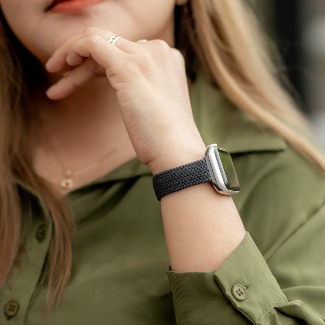 Agnovi Geflochtenes Elastisches Schlaufen Armband