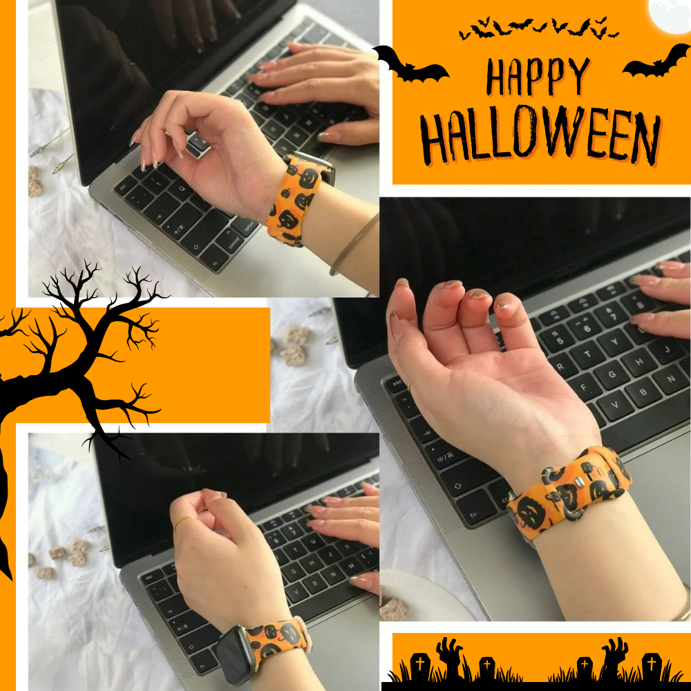 Faveo Halloween-Silikon Armband