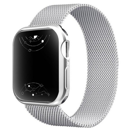 Jasper Milanese-Edelstahl Armband mit Gehäuse