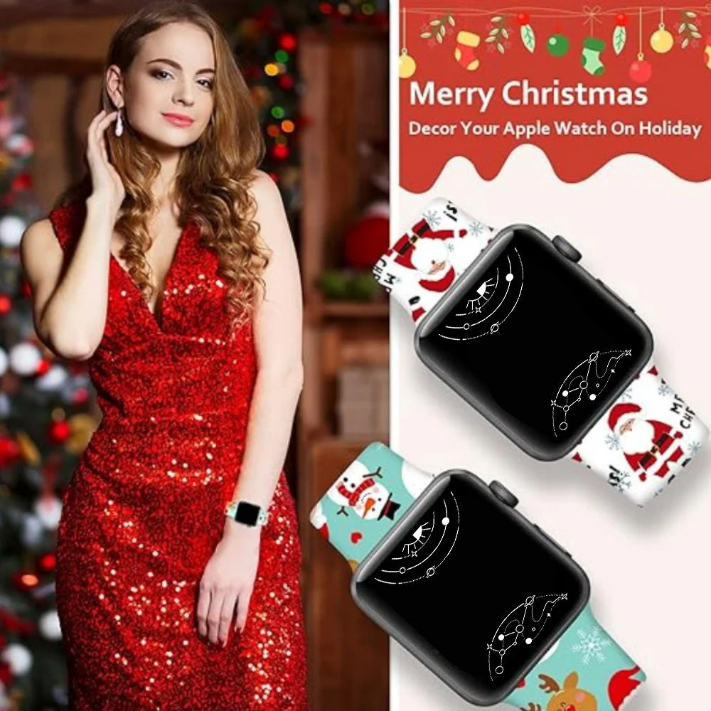 Niveus Festliches Weihnachts Silikon Armband