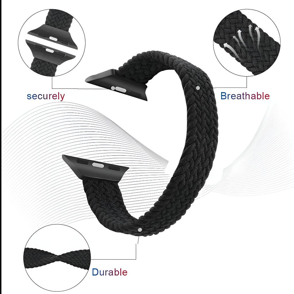 Agnovi Geflochtenes Elastisches Schlaufen Armband