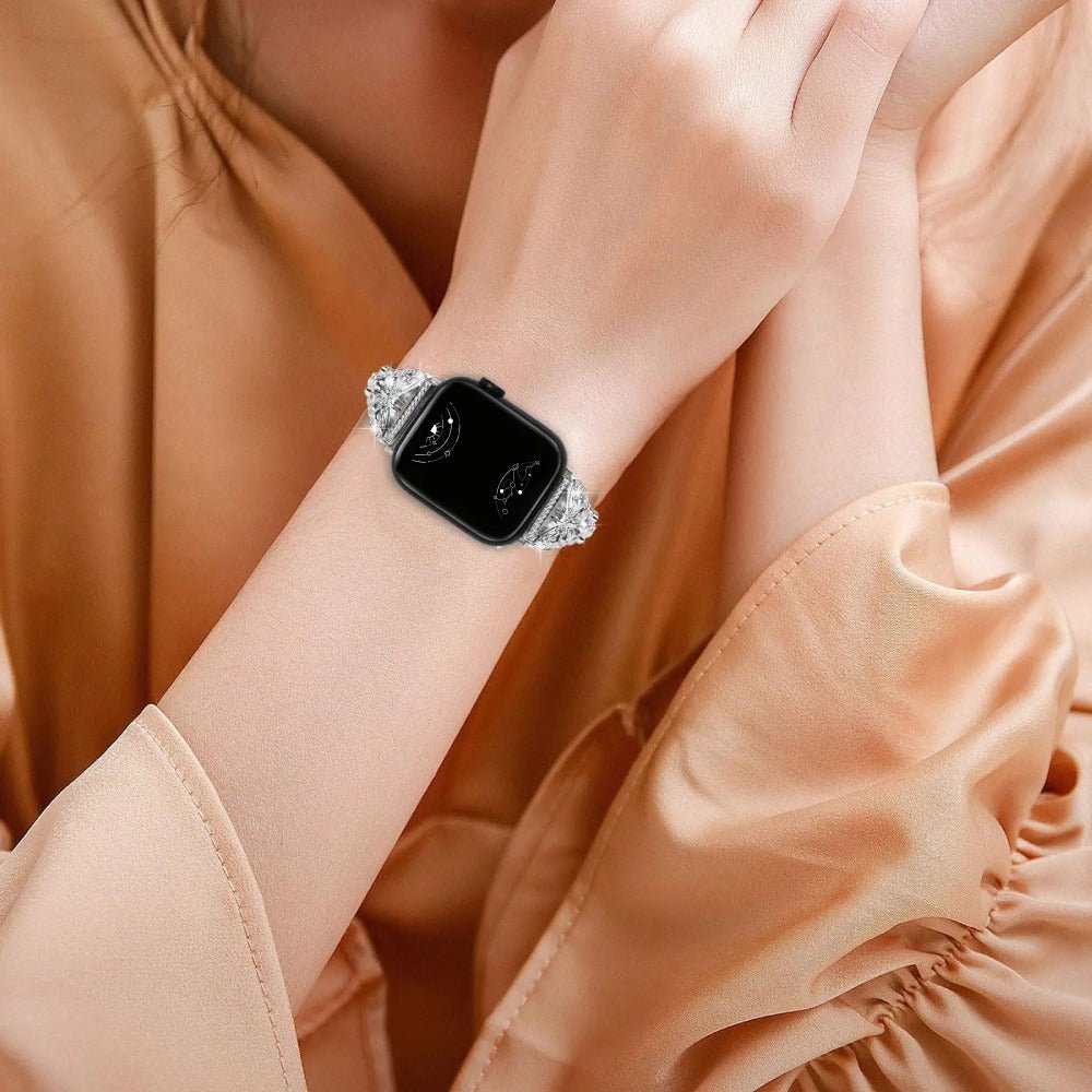 Amabilis Diamant-Schmetterlingsarmband aus Edelstahl