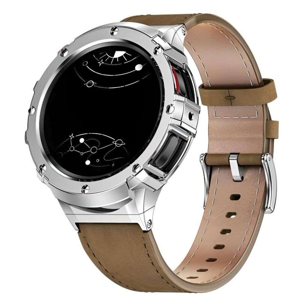Amara Lederarmband mit Edelstahl Bumper Fall für Galaxy 5 Pro