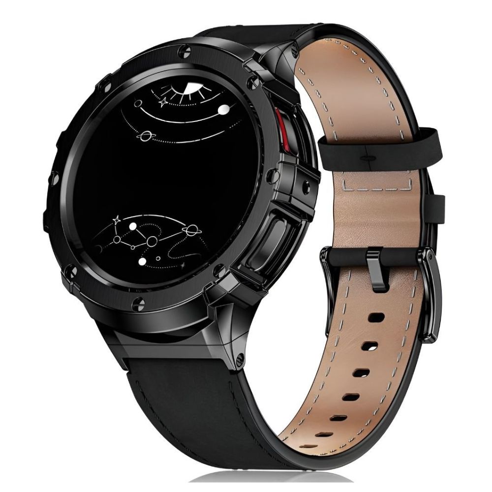 Amara Lederarmband mit Edelstahl Bumper Fall für Galaxy 5 Pro