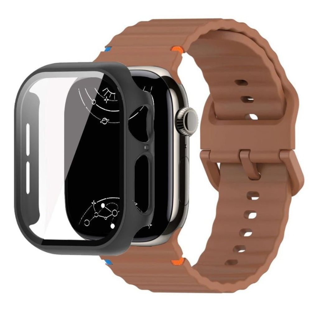 Attollo Silikon-Sport Armband mit Glasgehäuse