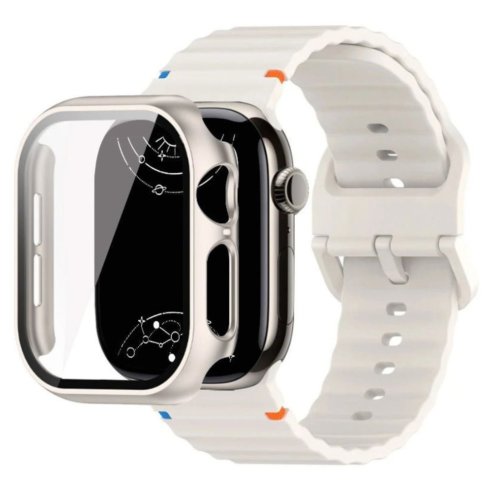 Attollo Silikon-Sport Armband mit Glasgehäuse