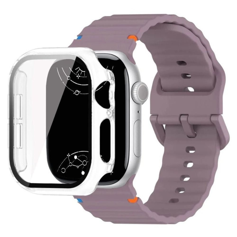 Attollo Silikon-Sport Armband mit Glasgehäuse