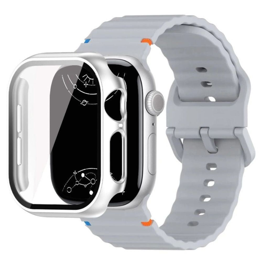 Attollo Silikon-Sport Armband mit Glasgehäuse