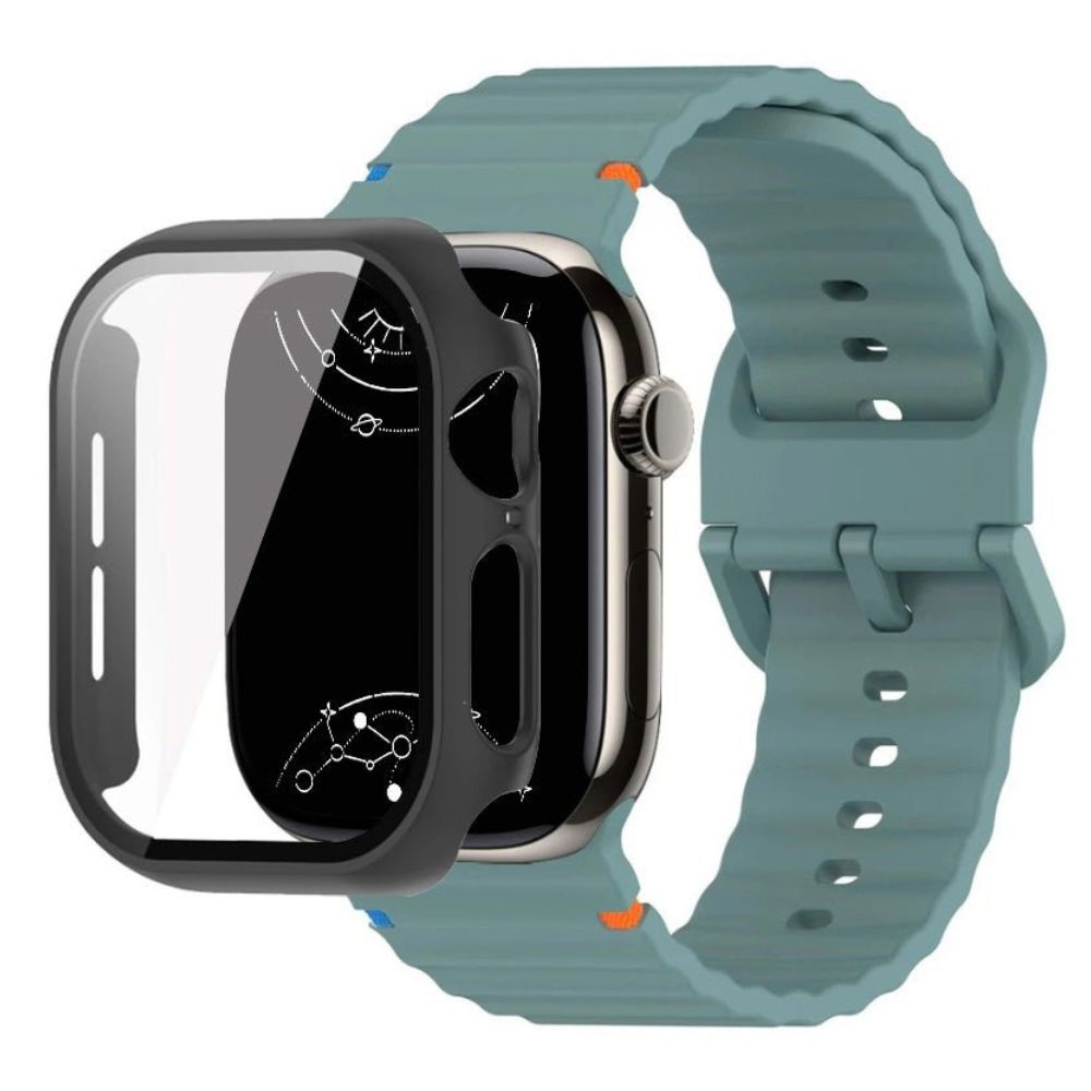 Attollo Silikon-Sport Armband mit Glasgehäuse