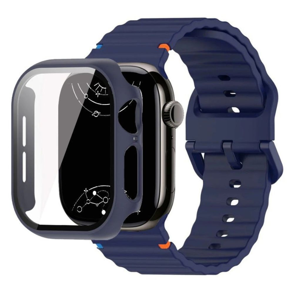 Attollo Silikon-Sport Armband mit Glasgehäuse