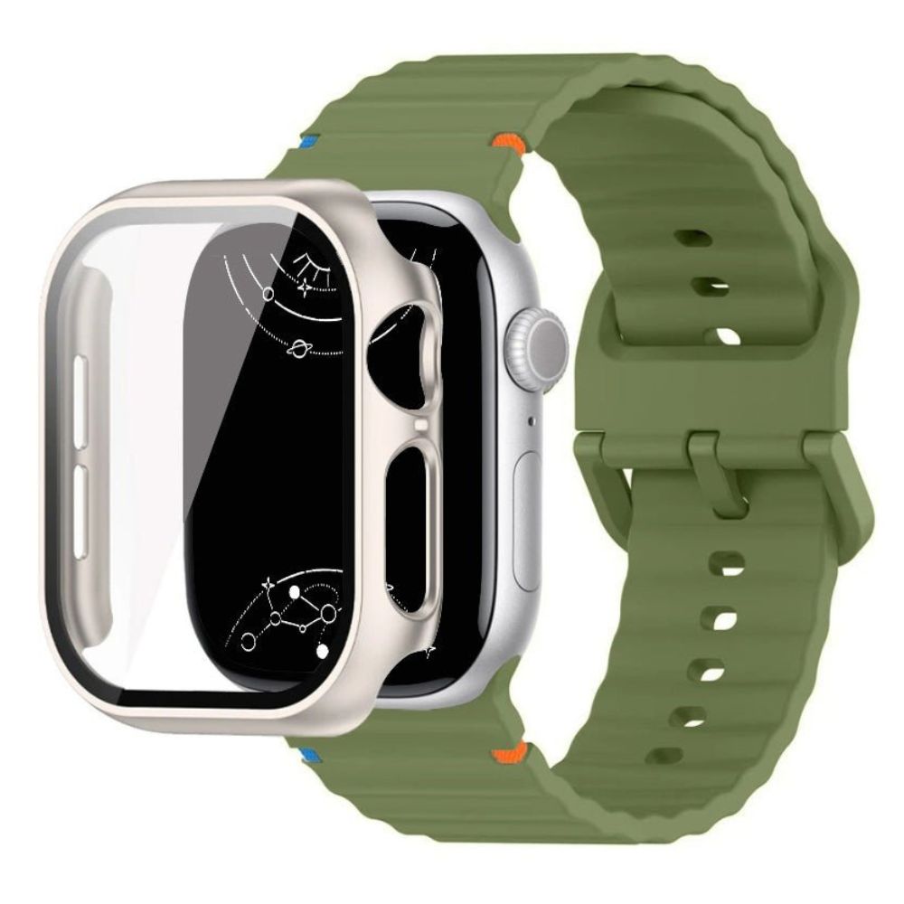 Attollo Silikon-Sport Armband mit Glasgehäuse