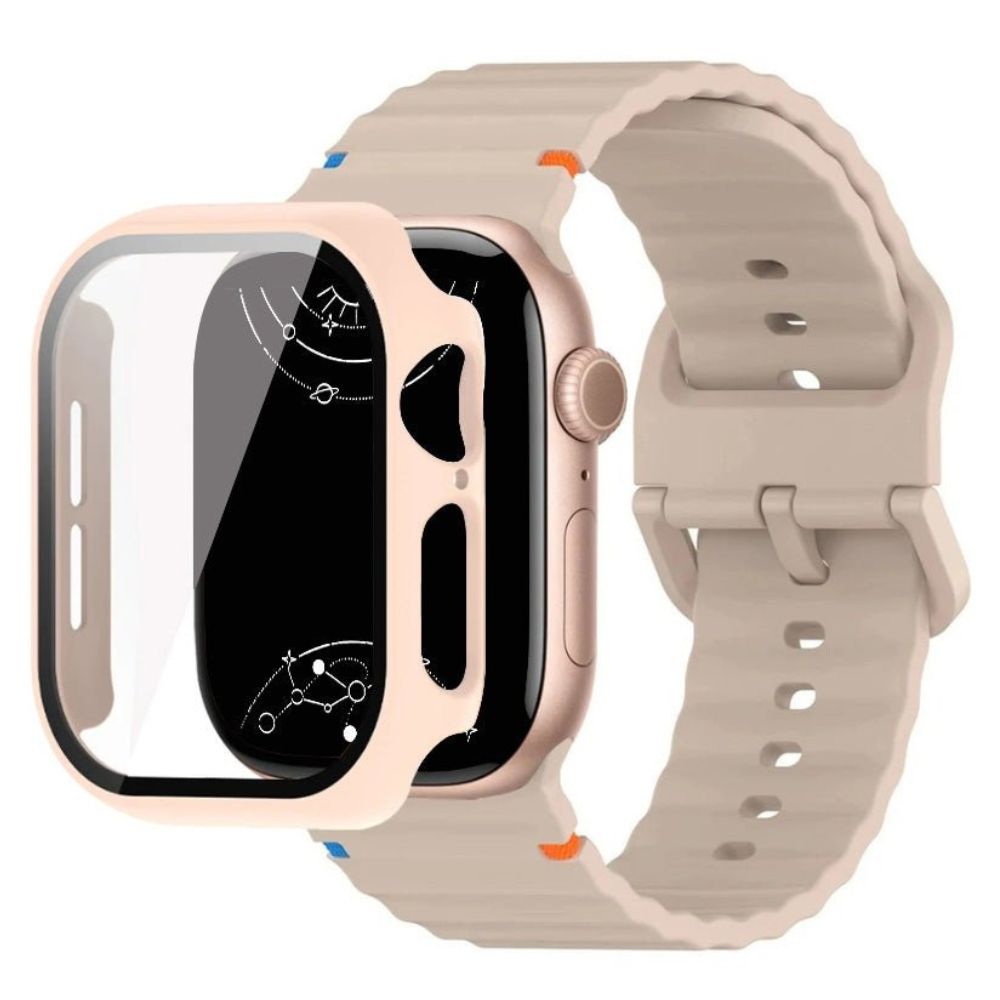 Attollo Silikon-Sport Armband mit Glasgehäuse