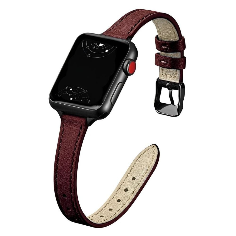 Aurum Schlankes echtes Lederarmband