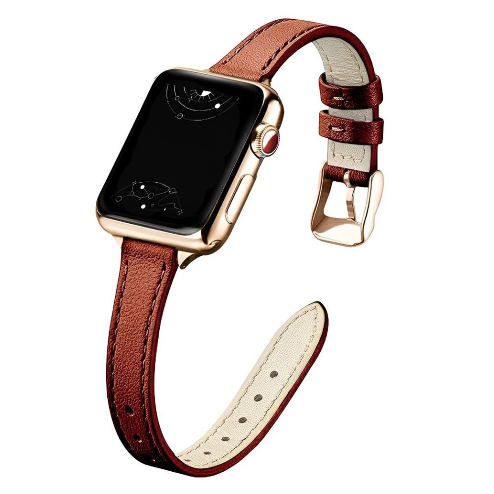 Aurum Schlankes echtes Lederarmband