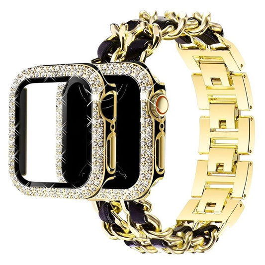 Carpe Luxus Stahl Lederarmband + Gehäuse