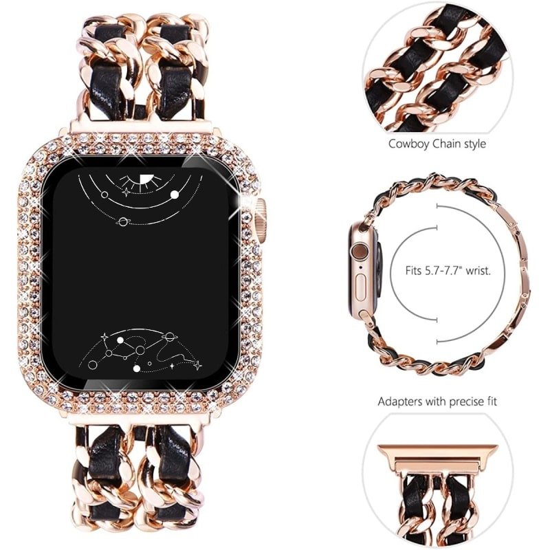 Carpe Luxury Steel Leather Band + Case - Astra Straps