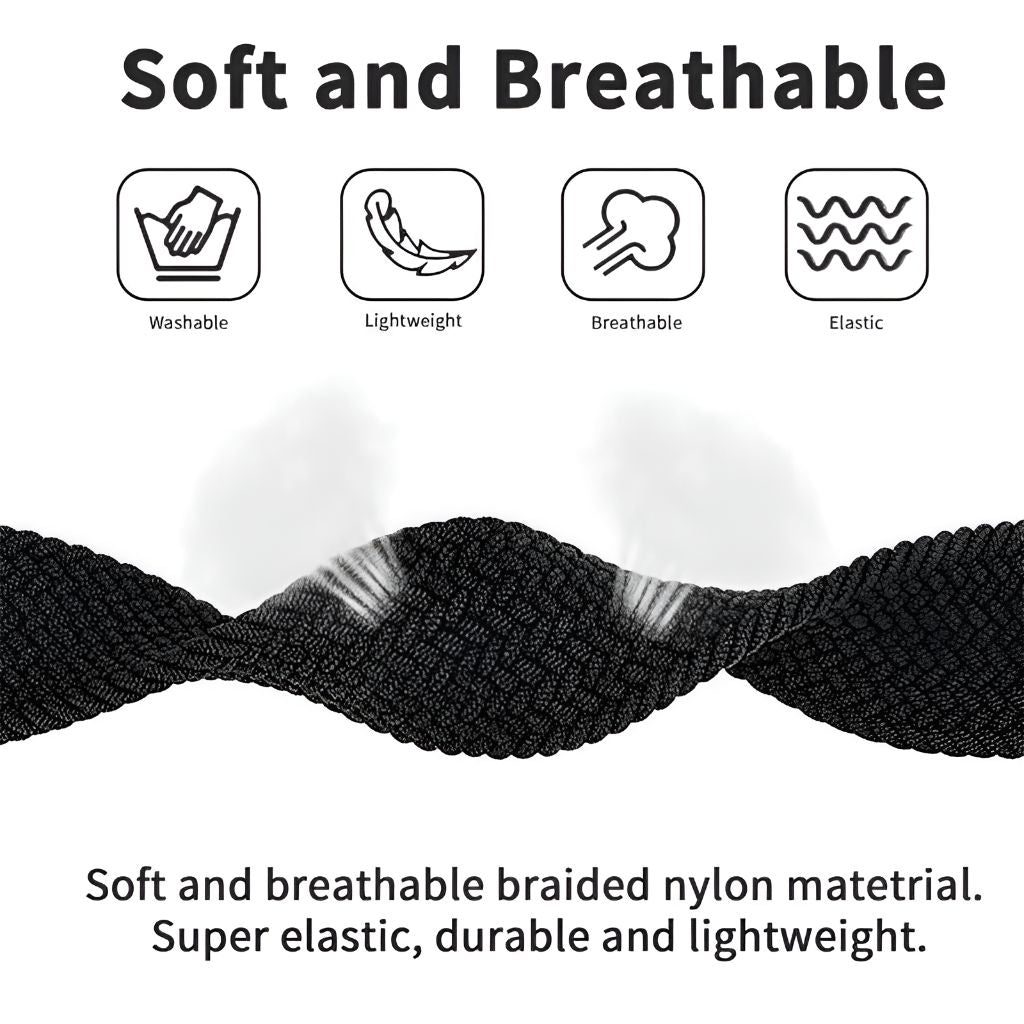 Caterva Elastisches geflochtenes Solo-Schlaufenarmband