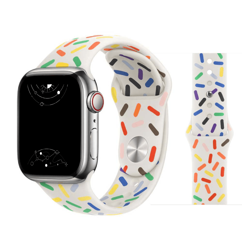 Fluere Candy Sprinkle Silicone Sports Band - Astra Straps