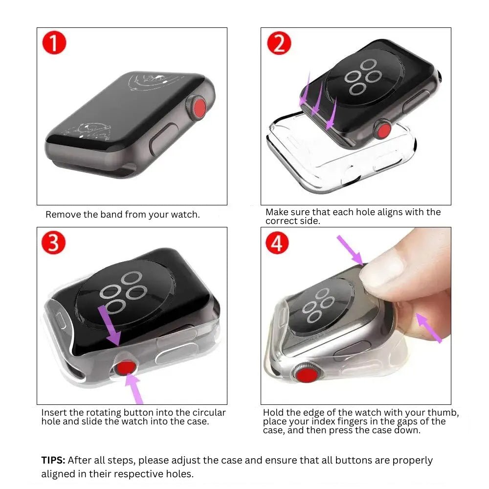 Fodio Bumper Apple Watch-Hülle mit Displayschutz