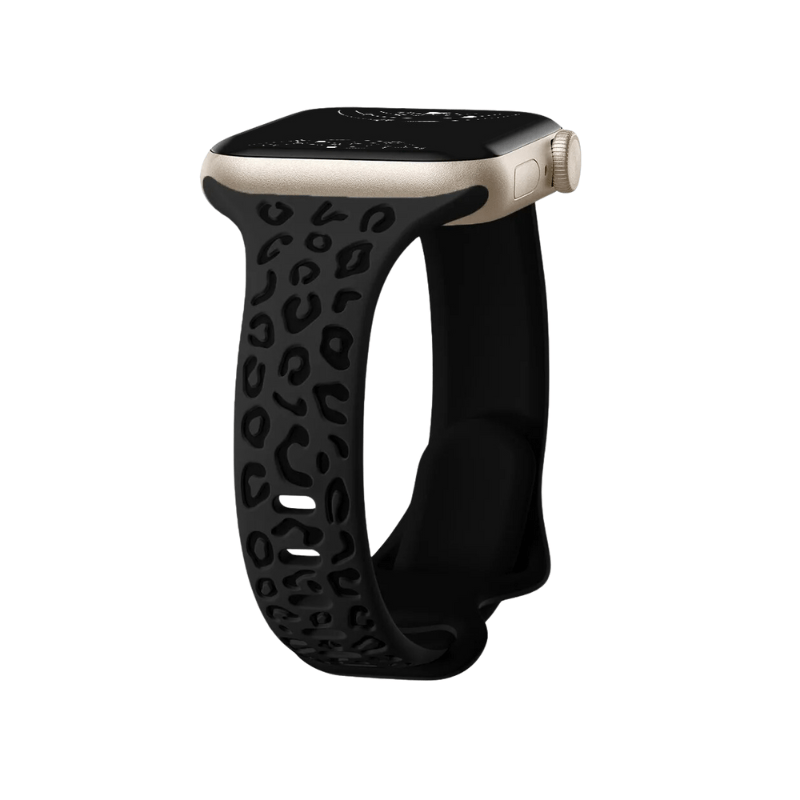 Gratus Leopard Engraved Slim Silicone Band - Astra Straps
