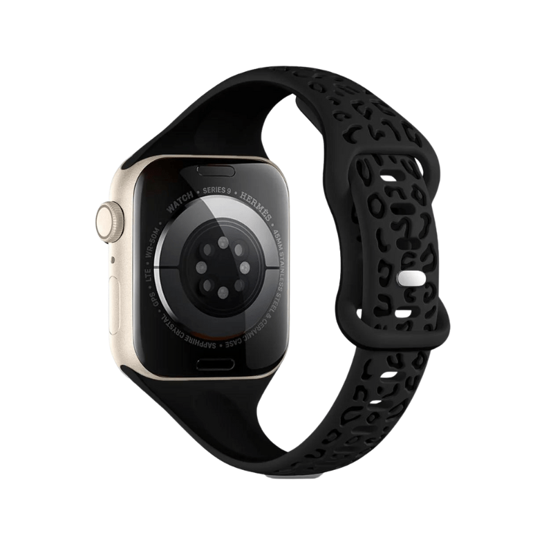 Gratus Leopard Engraved Slim Silicone Band - Astra Straps