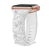 Levo Floral Engraved Silicone Loop Band - Astra Straps