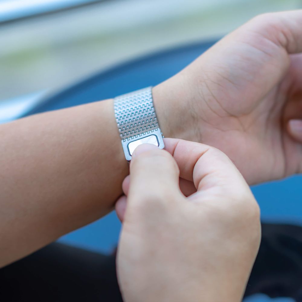 Beatus Magnetisch Milanaise Stahl Armband