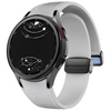 Plurimi Echtes Leder und Silikon Galaxy Armband