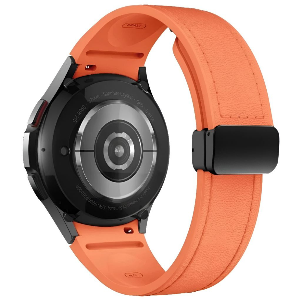 Plurimi Echtes Leder und Silikon Galaxy Armband
