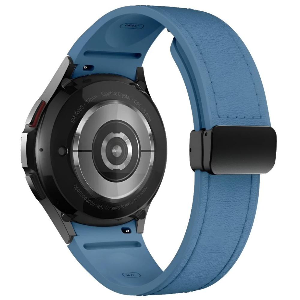 Plurimi Echtes Leder und Silikon Galaxy Armband
