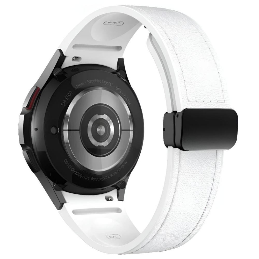 Plurimi Echtes Leder und Silikon Galaxy Armband