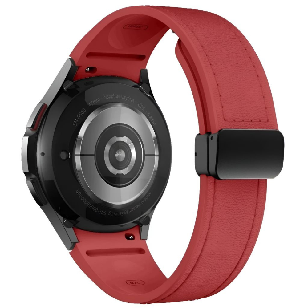 Plurimi Echtes Leder und Silikon Galaxy Armband