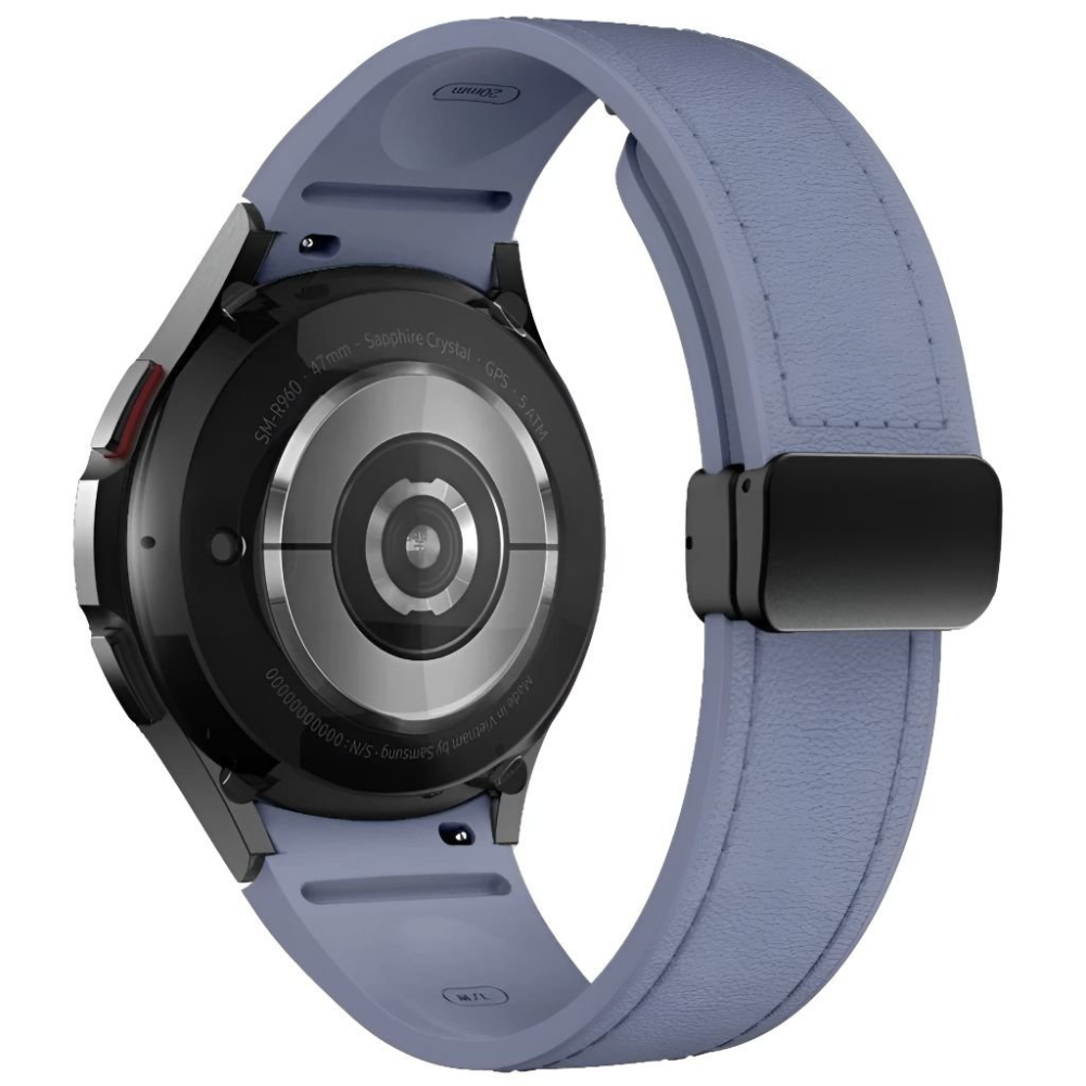 Plurimi Echtes Leder und Silikon Galaxy Armband