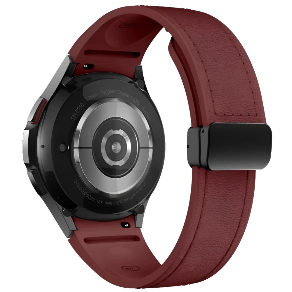 Plurimi Echtes Leder und Silikon Galaxy Armband