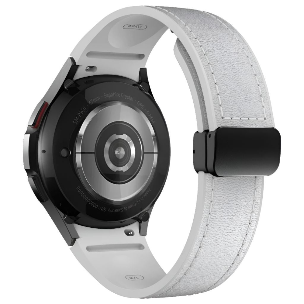 Plurimi Echtes Leder und Silikon Galaxy Armband