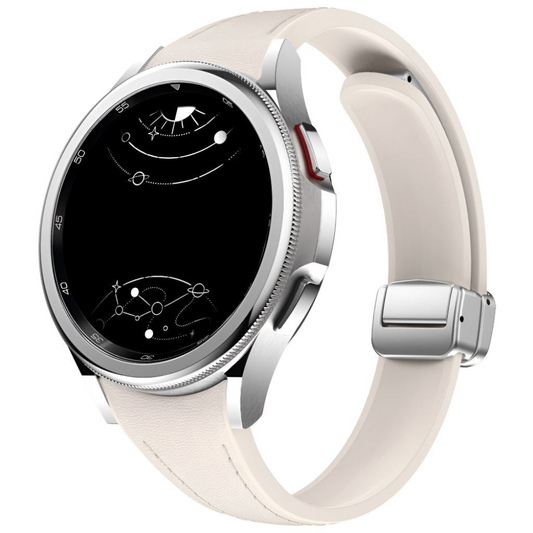 Placide Schlankes Galaxy Armband aus Leder und Silikon