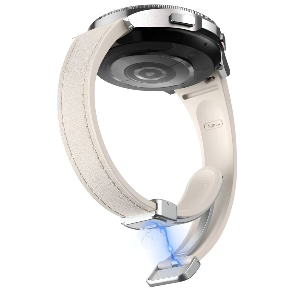 Placide Schlankes Galaxy Armband aus Leder und Silikon
