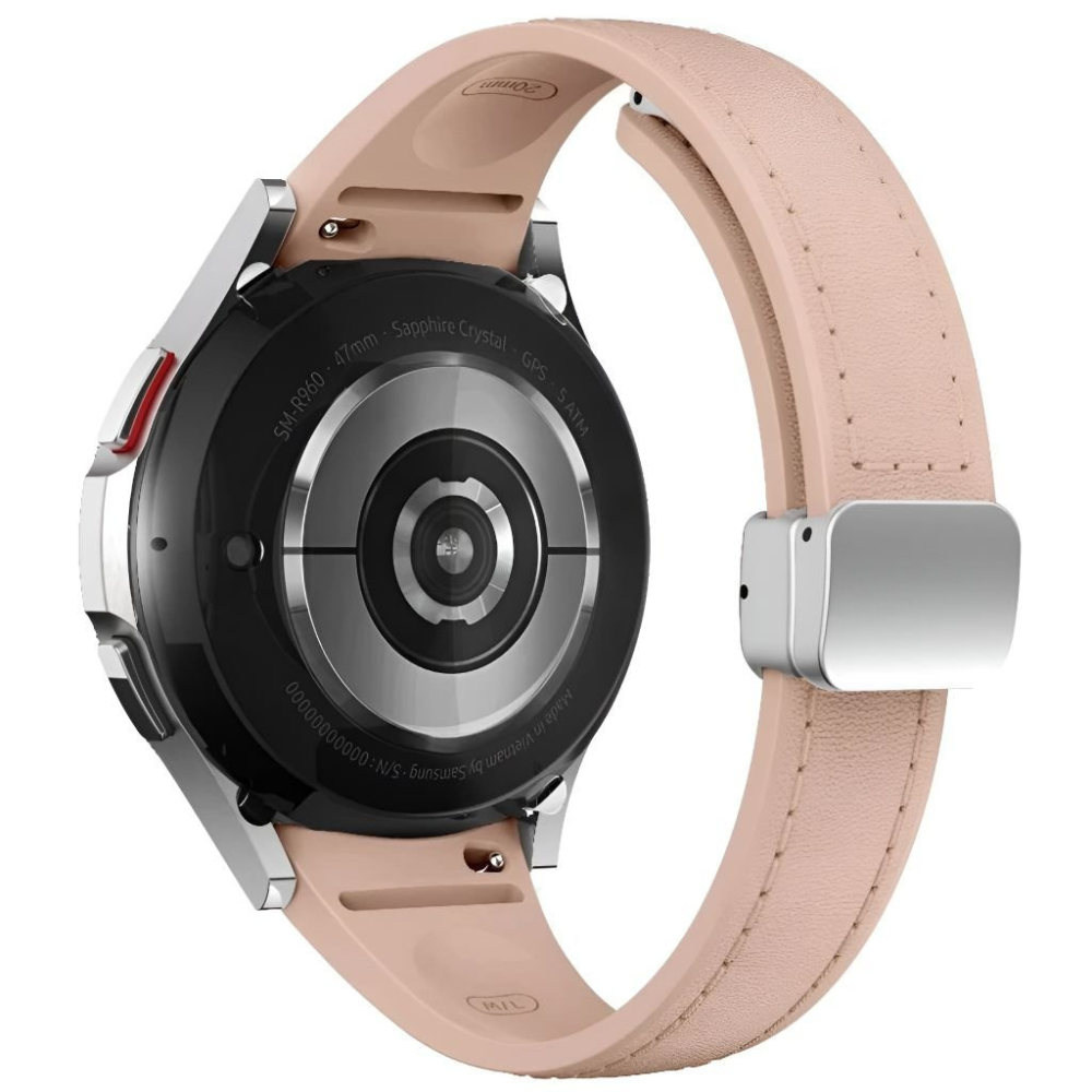 Placide Schlankes Galaxy Armband aus Leder und Silikon