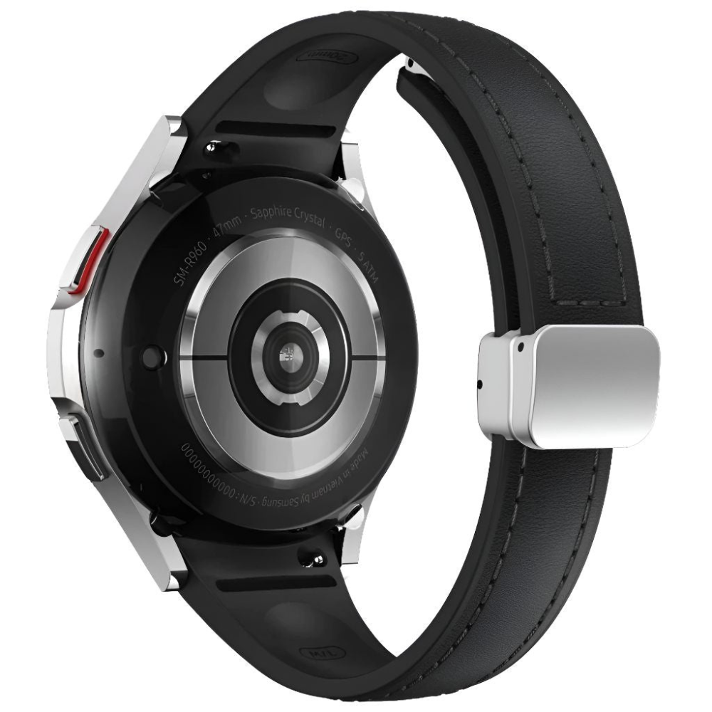 Placide Schlankes Galaxy Armband aus Leder und Silikon