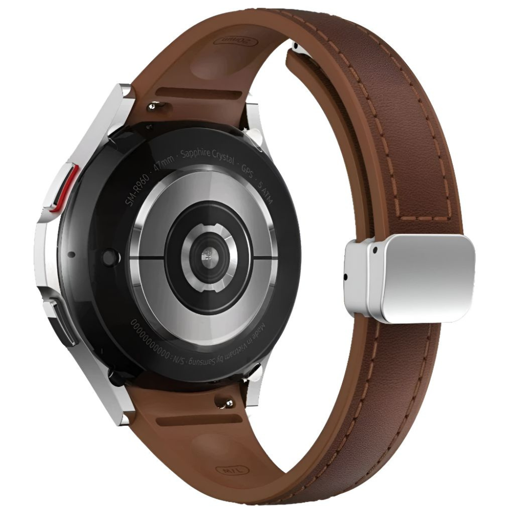 Placide Schlankes Galaxy Armband aus Leder und Silikon