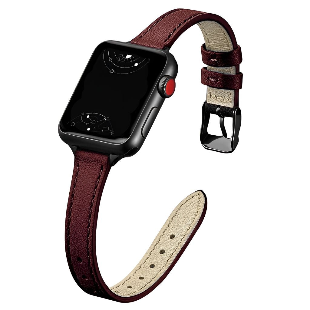 Aurum Schlankes echtes Lederarmband