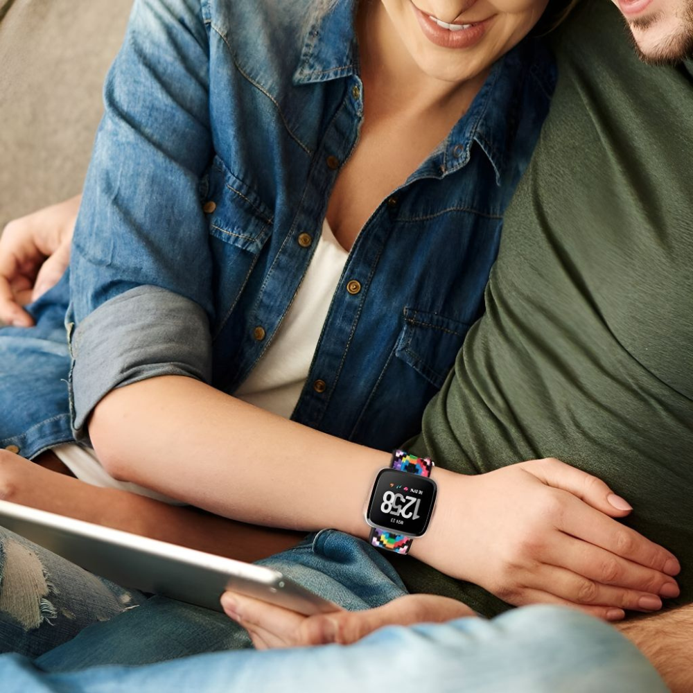 Ostium Bohemia Elastische Nylon Fitbit Versa Armband