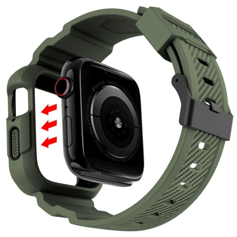 Primus Robustes Silikon Armband + Gehäuse