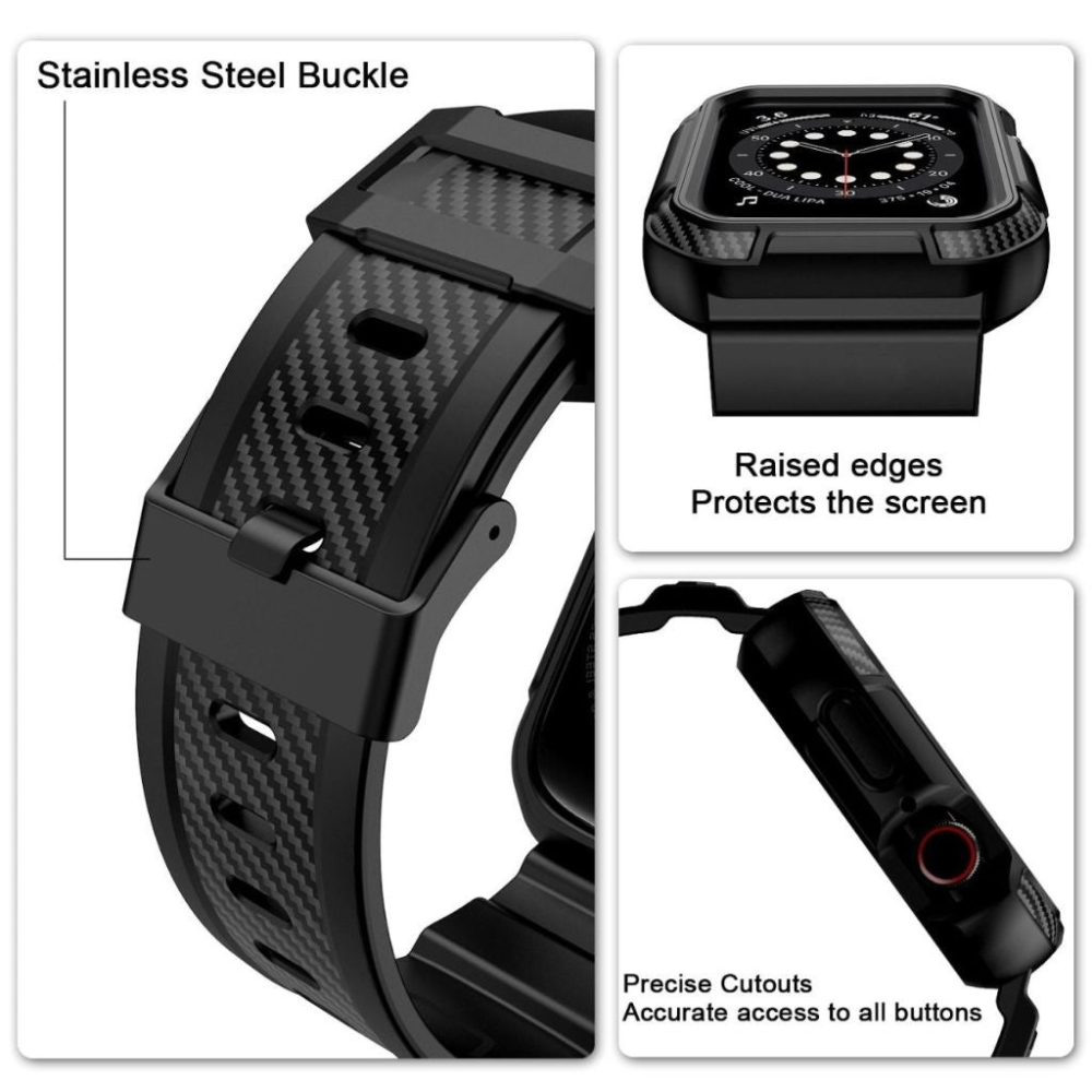 Primus Robustes Silikon Armband + Gehäuse